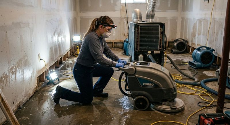 Water Damage Restoration project example